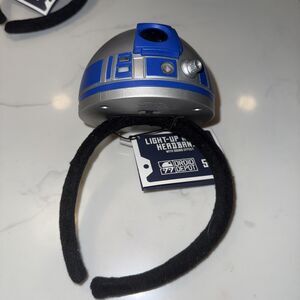 Disney Parks Star Wars Galaxy's Edge R2-D2 Droid Depot Light Sound Ears Headband